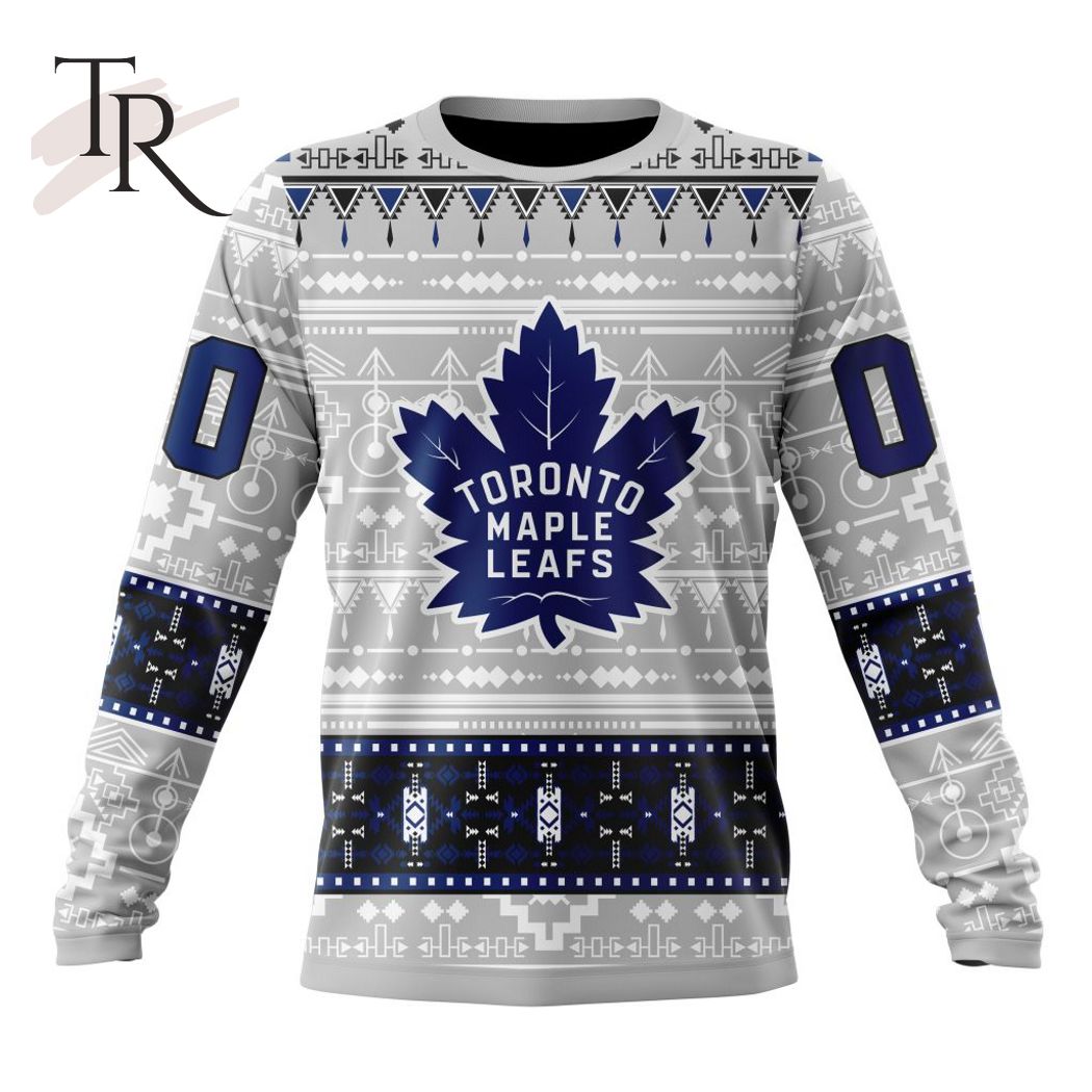 New 2025 NEW] ized NHL Toronto Maple Leafs Special Native Design Custom Hoodie - Image 6